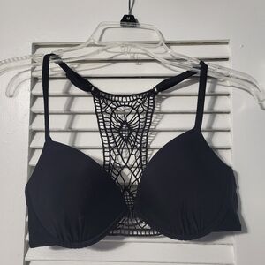 Xhilaration Black Crochet Bikini Top